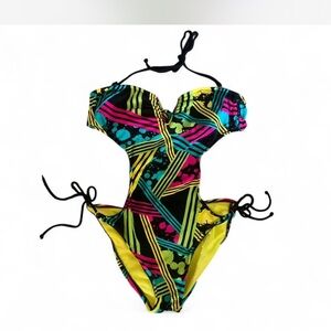 Vibrant Multicolor Women's One-Piece Swimsuit
